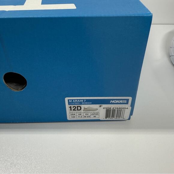 NIB •HOKA MEN'S HOKA ARAHI 7 Size: 12 - Picture 6 of 6